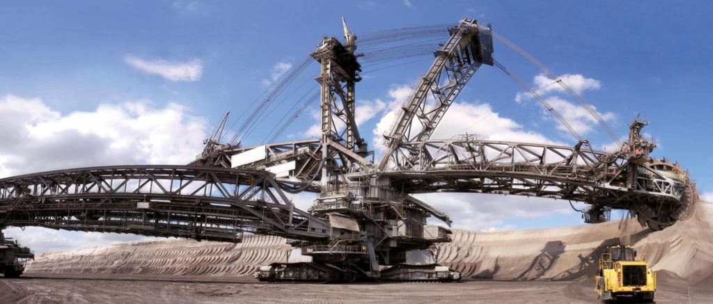 bucket wheel excavator / schaufelradbagger
