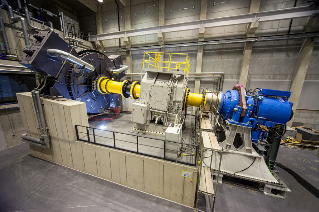Test stand with overspeed switch